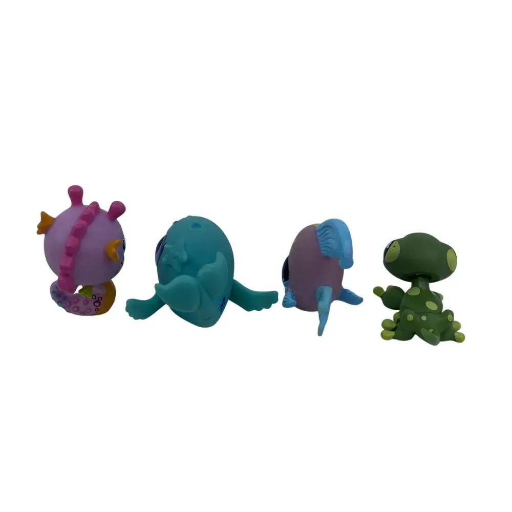 Littlest Pet Shop LPS Aquatic Animals Lot of 4 Seahorse Whale Angelfish Gecko